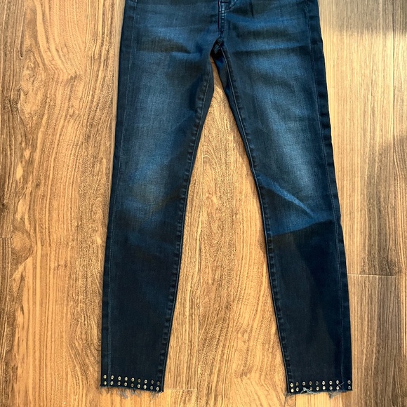 Fidelity Gwen High Rise Skinny Jeans, size 24, dark blue. - Picture 7 of 8